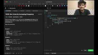 1636 Sort Array by Increasing FrequencyHashingAsked By Amazon [upl. by Reyotal]