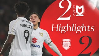 MK Dons v Arsenal U21 Highlights [upl. by Nitsirk]