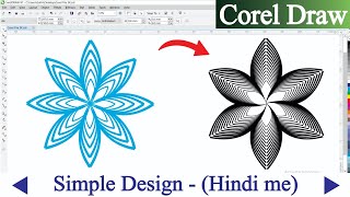 How To Make Simple Design on Coreldraw  Beginner Coreldraw Tutorials हिंदी amp उर्दू [upl. by Laen]