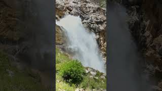 Relaxing Waterfall With Calming Musicshortsyoutubeshortsmeditationnature [upl. by Ahsinyd]