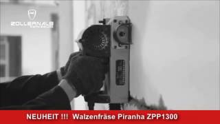 Zollernalb Piranha ZPP1300 Walzenfräse Sanierungsfräse Betonfräse Fräser Wandhobel Putzfräse [upl. by Ribaj]