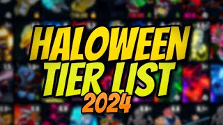 YBA NEW OFFICIAL YBA HALOWEEN SKIN TRADING TIER LIST OCTOBER 2024 [upl. by Summer]