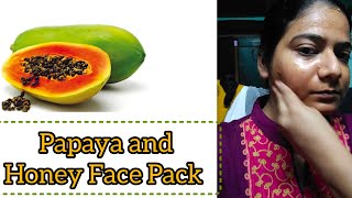 Papaya and Honey 🍯 Face Pack  Brightening 🌞 Face Mask [upl. by Iclek73]