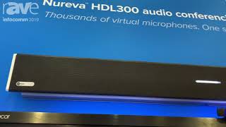 InfoComm 2019 Nureva Exhibits the HDL300 Audio Conferencing System With Microphone Mist [upl. by Mahmoud]