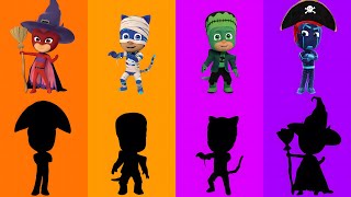 PJ Masks Halloween  Match the shadow [upl. by Ardelis531]