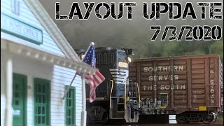 Layout Update 732020 NEW RAINY Layout Scenery and More [upl. by Harli514]