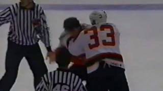 Bob Probert vs Reid Simpson Mar 22 1996 [upl. by Yrogreg]