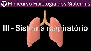 Fisiologia Respiratória  Minicurso Fisiologia dos sistemas [upl. by Aneerbas223]