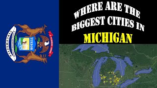 Michigan Top 100 Cities  2024 Population Estimates [upl. by Narf]