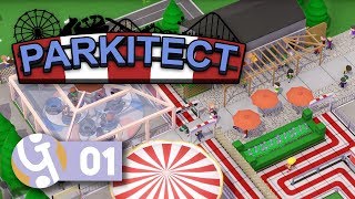 🎡 Full Release  Lets Play Parkitect Ep 01 [upl. by Reffinnej]