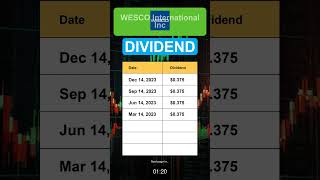 WCC WESCO International Inc Dividend History [upl. by Shanahan309]