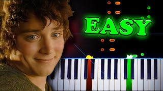 Concerning Hobbits Lord of the Rings  Easy Piano Tutorial [upl. by Neemsaj]