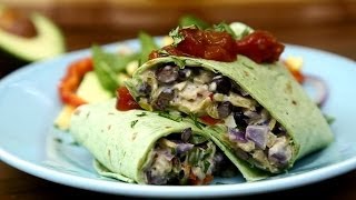 How to Make Black Bean Burritos  Mexican Recipes  Allrecipescom [upl. by Christina34]