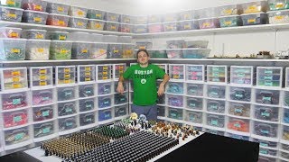 Inside Blaines Worlds 750000 Part Bricklink Store  Full Room Tour Video [upl. by Yerfoeg235]