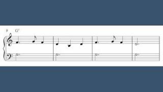 Blow The Man Down  Easy piano sheet music [upl. by Angil]