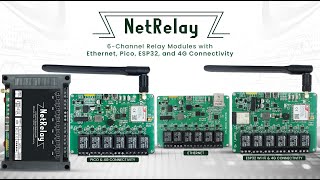 NetRelay  6Ch Relay  Pico  Ethernet  4G Network  WiFi [upl. by Trista]