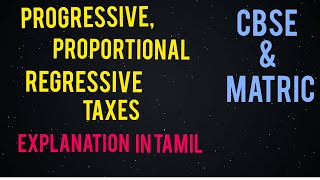 Progressive Regressive amp Proportional taxesIn Tamil [upl. by Robbin681]