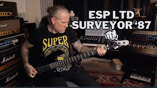 ESP LTD Surveyor 87 Bass  Faithful Recreation from ESPs 1987 Catalog [upl. by Novehc]