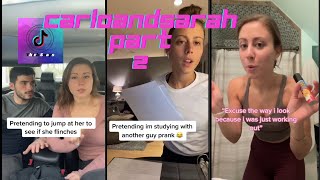 27 mins of carloandsarah TikTok part 2 funny moments of couples [upl. by Prudie811]