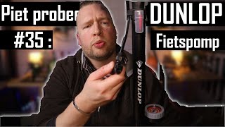 Piet probeert 35│Dunlop fietspomp  Analoge drukmeter  dubbele ventieldop [upl. by Yorgen]