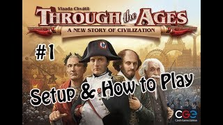 วิธีเล่น Through the Ages A New Story of Civilization Board Game  How to Play Through the Ages [upl. by Attesor]