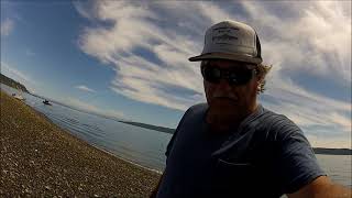 Coho fishing off shore on Whidbey Island Possession Point bait Fish count [upl. by Ylenaj]