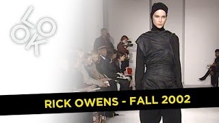 Rick Owens Fall 2002 Fashion Flashback [upl. by Sorce]