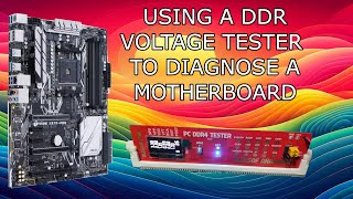 USING A DDR VOLTAGE TESTER TO DIAGNOSE MOTHERBOARDS  ASUS PRIME X370 PRO MOTHERBOARD REPAIR FIX [upl. by Callum]