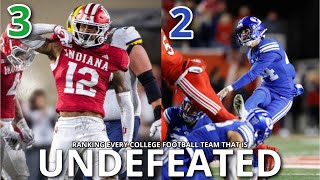 Ranking Every Undefeated CFB Team Week 12 [upl. by Malan]