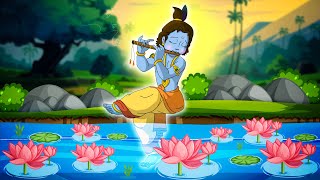 Krishna The Great  कृष्ण की जादुई बांसुरी  Hindi Cartoon for kids  Krishna Stories for kids [upl. by Floyd]