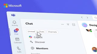 Introducing the new chat and channels experience in Microsoft Teams [upl. by Llenehc]