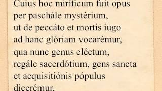 Præfatio I de dominicis «per annum» sollemnis [upl. by Steinman]