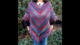 Comfy Cozy Easy Peasy Poncho Crochet Tutorial [upl. by Airtemak]