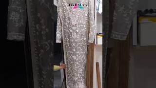 Gown dress With lahanga  Handwork design embroidery  Gown ft Majestys gown lahanga ariwork uk [upl. by Lezirg602]