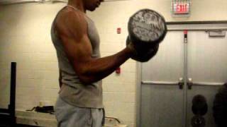 50lb Dumbbell curl 4 reps [upl. by Arerrac]