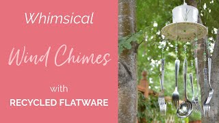 DIY Recycled Flatware Wind Chimes [upl. by Attaynek]