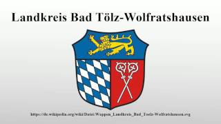 Landkreis Bad TölzWolfratshausen [upl. by Adnwahsal669]