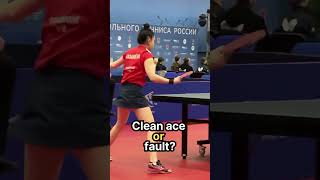 The Unique Table Tennis Serve Ever TableTennis PingPong TableTennisServe [upl. by Anead]