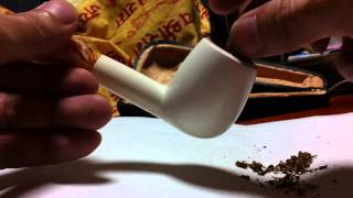 PIPE SMOKING  SAMUEL GAWITHs BEST BROWN Flake in Meerschaum pipe [upl. by Marianna]