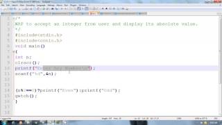 C Program To Display Absolute value of a number  Ternary operator  Hindi [upl. by Nairde993]