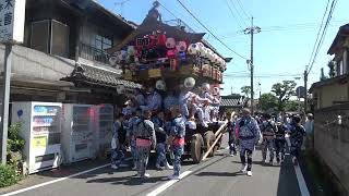 小見川祇園祭二日目午前仲町区屋台の巡行＆内野下座連演奏 [upl. by Ettenuj]