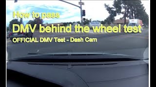 Actual DMV Behind the Wheel Test – NO STRESS  Pass the first time [upl. by Pentheam]