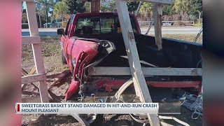 Mount Pleasant sweetgrass basketmaker devasted after basket stand was damaged [upl. by Snowman]