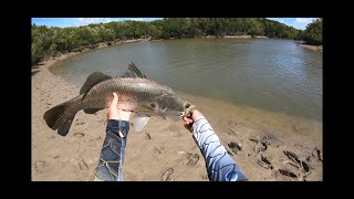 Barramundi fishing land based Darwin Northern Territory [upl. by Hernando]