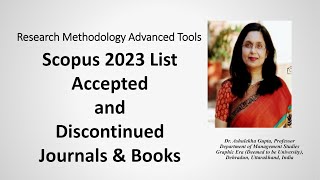 Scopus 2023 List Accepted and Discontinued Journalscopusaccepteddiscontinuedjournalsbooks [upl. by Ateiluj]