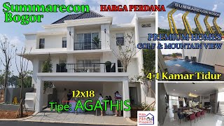 Summarecon Bogor The Agathis Golf Residence Paling Mewah 12x18 41 Kamar Tidur Ada Basement [upl. by Ticon]