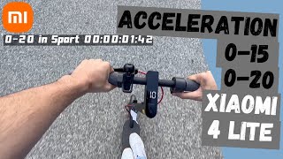 Acceleration 020  Xiaomi 4 Lite 🛴 [upl. by Uile]