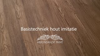 Basistechniek hout imitatie met Abbondanza [upl. by Norma]