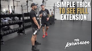 Simple Trick for CrossFit Coaches to See Full Extension [upl. by Rickert]