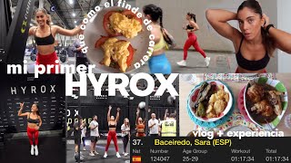 MI PRIMER HYROX vlog  que como en el finde de carrera  experiencia [upl. by Odnalra101]